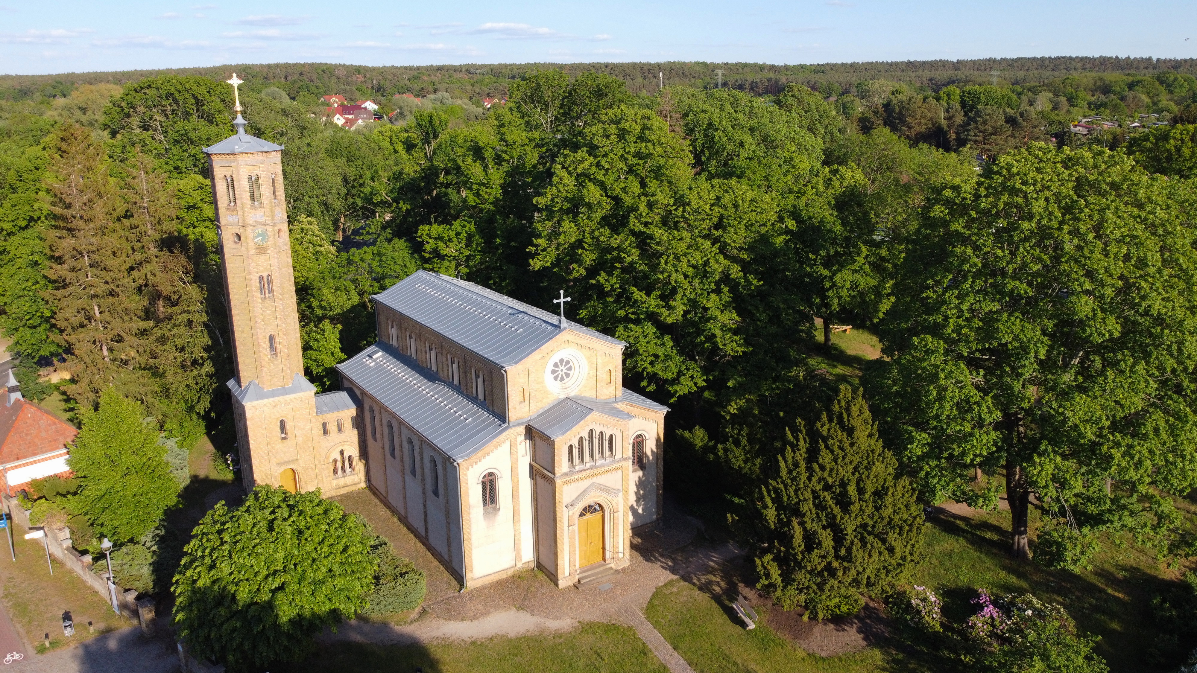 Luftaufnahme Kirche Caputh